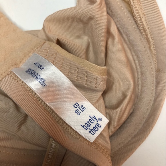 NWT Beige Barely There Underwire Bra Size 38B - Picture 4 of 5